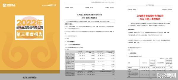 财报截图